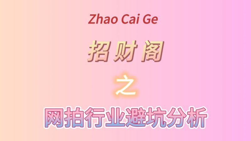 网拍行业赚钱实录（避坑分析）-招财阁-互联网项目分享基地-创业兼职副业项目 - 网络项目库 - 互联网项目分享基地