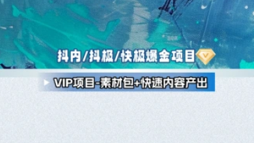 （VIP项目）抖内/抖极/快极爆金全流程项目 [25.11.11补充]-招财阁-互联网项目分享基地-创业兼职副业项目 - 网络项目库 - 互联网项目分享基地