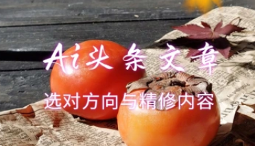 Ai头条文章_选对方向与精修内容_简单成型-招财阁-互联网项目分享基地-创业兼职副业项目 - 网络项目库 - 互联网项目分享基地