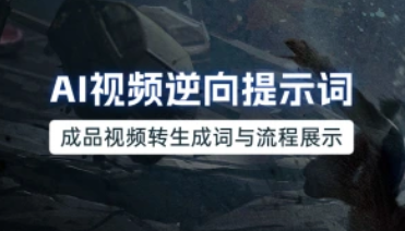 AI视频/图片逆向提示词_成品视频转生成词与流程展示（25.12.1补充）-招财阁-互联网项目分享基地-创业兼职副业项目 - 网络项目库 - 互联网项目分享基地
