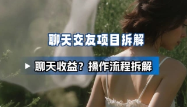 聊天交友app_聊天就有收益？背后产业链解析（25.5.10补充）-招财阁-互联网项目分享基地-创业兼职副业项目 - 网络项目库 - 互联网项目分享基地