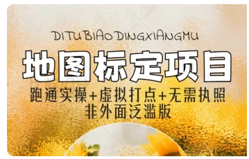 地图标注项目_跑通实操+虚拟打点+无需执照+接单渠道-招财阁-互联网项目分享基地-创业兼职副业项目 - 网络项目库 - 互联网项目分享基地