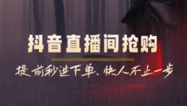 抖音直播间抢购BP_提前秒进下单，快人不止一步-招财阁-互联网项目分享基地-创业兼职副业项目 - 网络项目库 - 互联网项目分享基地