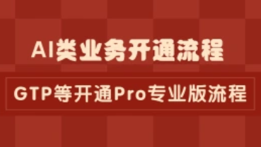 AI类业务开通流程_GTP等开通pro专业版流程-招财阁-互联网项目分享基地-创业兼职副业项目 - 网络项目库 - 互联网项目分享基地
